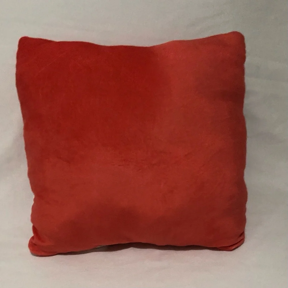 Disney Red Holiday Bluey Plush Pillow with Gift Graphics.12”X12”